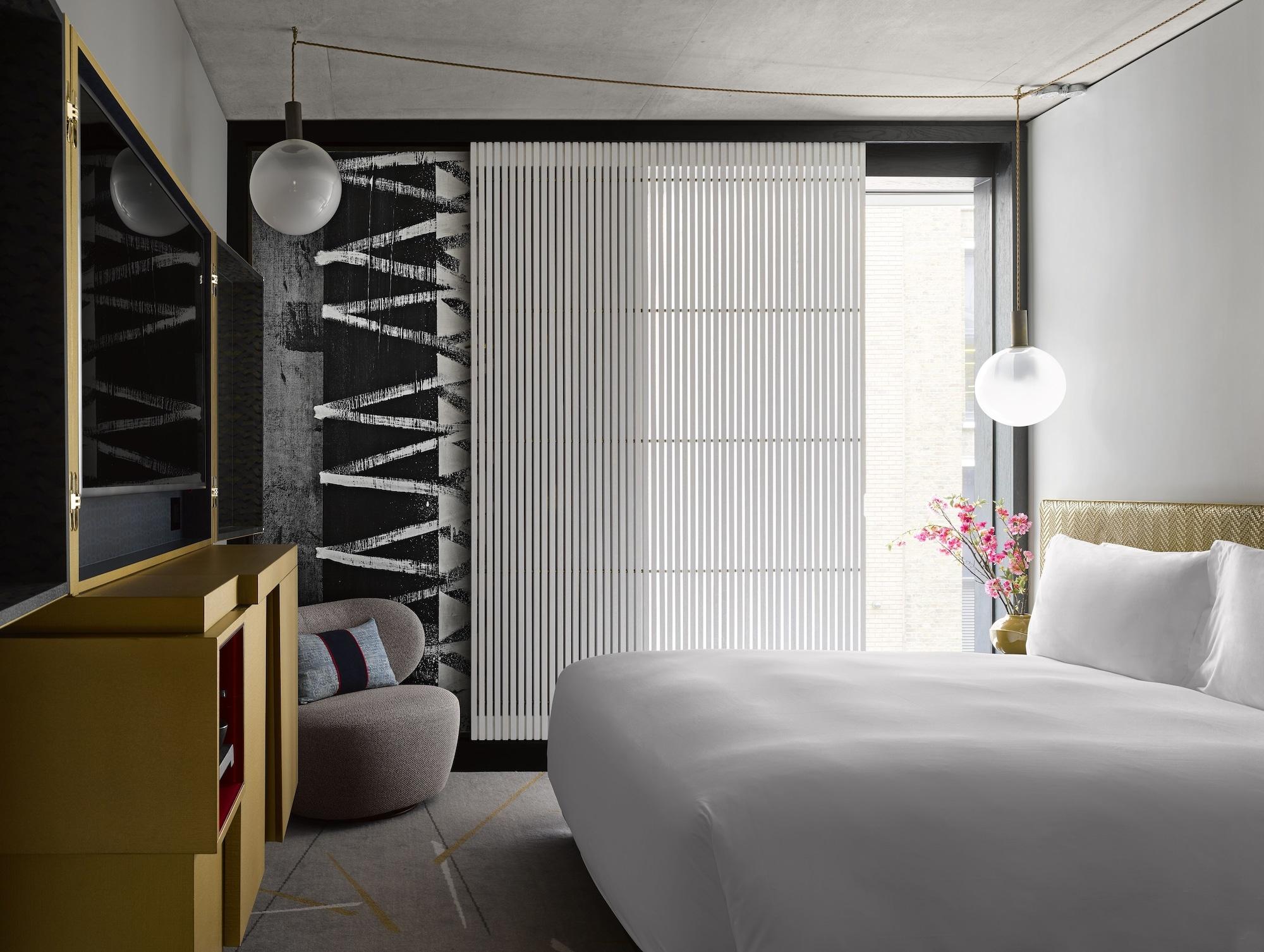 Nobu Hotel London Shoreditch Exterior foto A room at the hotel